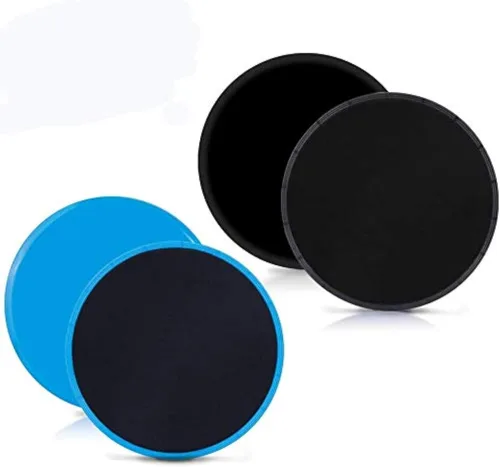 Discos deslizantes deslizantes de núcleo, deslizadores de ejercicio, paquete de 4 deslizadores dobles para alfombras, suelos duros, Core Fitness