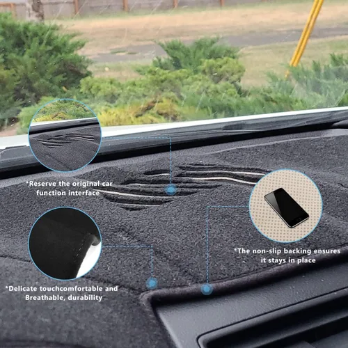 Miniatura 5 de auovo Cubierta de salpicadero compatible con Toyota Camry 2012-2017, accesorios protector de sombrilla antideslizante cubierta de alfombra