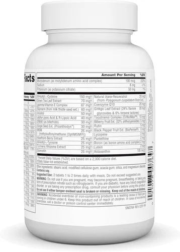 Miniatura 3 de Source Naturals Life Force Multivitamínico diario múltiple Vitaminas esenciales de alta potencia, minerales, antioxidantes y nutrientes – Energía