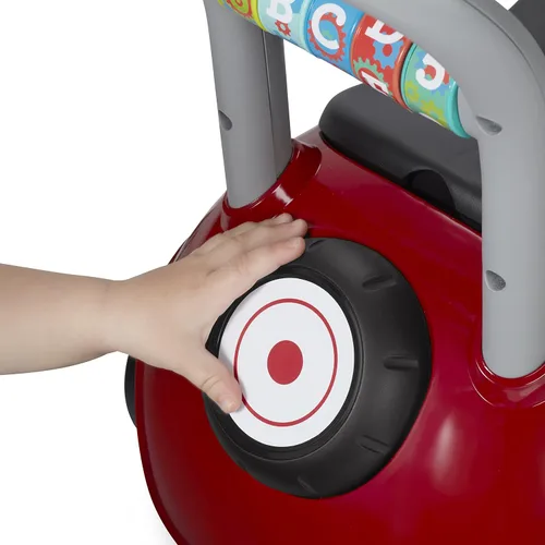 Miniatura 8 de Radio Flyer Busy Buggy, para niños pequeños de 1 a 3 años, 3 en 1 con 17 actividades sensoriales, función antipuntas, almacenamiento debajo
