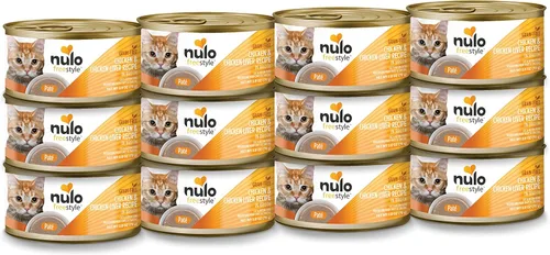 Nulo Freestyle - Receta de pollo y hígado de pollo en paté, comida enlatada húmeda para gatos, 2.8 onzas (paquete de 12)