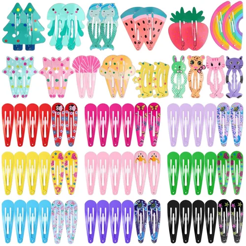Anezus 80 pinzas para el cabello para niñas, pasadores de pelo antideslizantes de metal para niñas, niños, adolescentes y mujeres