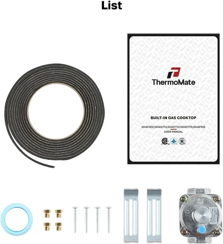 Miniatura 9 de Placa de Cocina de Gas de 12 Pulgadas, ThermoMate, Estufa de Gas Integrada de Acero Inoxidable 304 con 2 Quemadores de Alta Eficiencia Sabaf