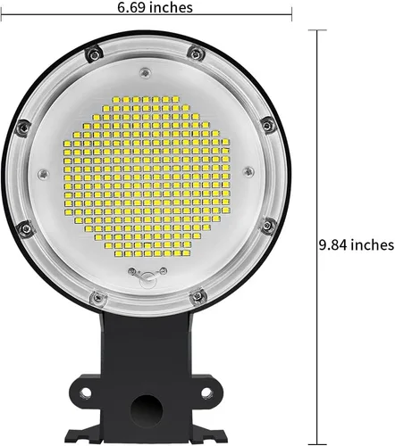 Miniatura 7 de Luces de área del atardecer al amanecer, luz de granero de 80 W (equivalente incandescente de 800 W), iluminación de calle de 12000 LM, lámpara