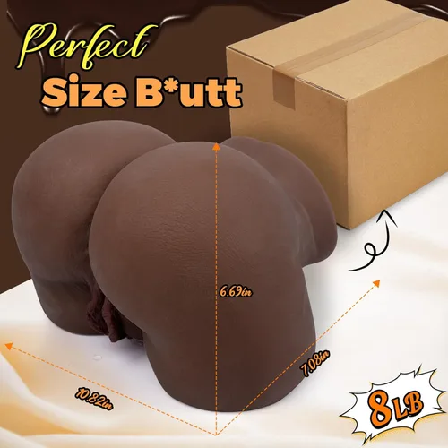 Miniatura 6 de Culo de muñeca sexual negra de 8.0 libras para hombres, coños de bolsillo, masturbador masculino, juguete realista para mujeres adultas, torso