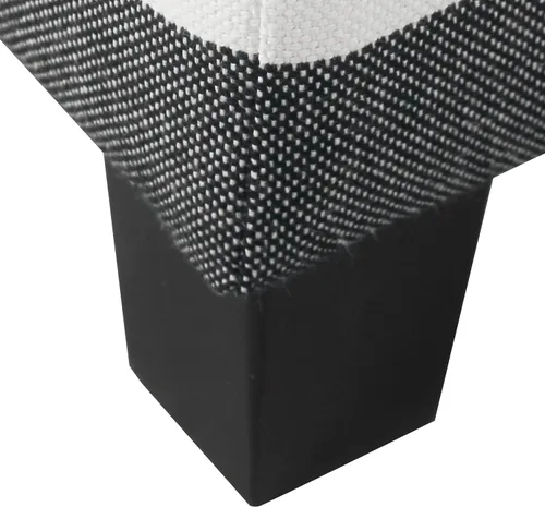Miniatura 8 de HomePop Otomana Clásica Cuadrada de Almacenamiento con Tapa Desmontable Otomana con Almacenamiento para Sala de Estar y Dormitorio, Patrón de Negro