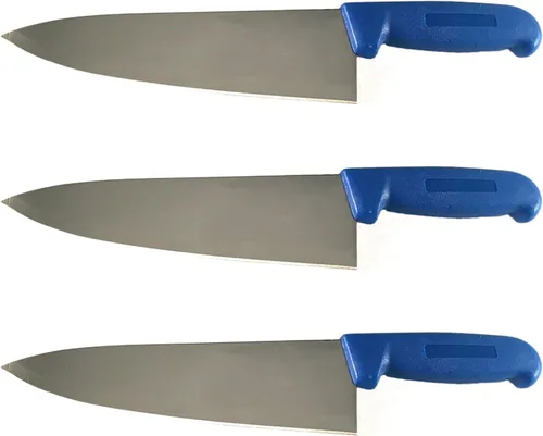 Miniatura 21 de Cuchillo de chef de 8 pulgadas de varios colores y paquetes, cubiertos de cocina comercial Razor Sharp - Cuchillos de cocina (paquete de 3 - verde)