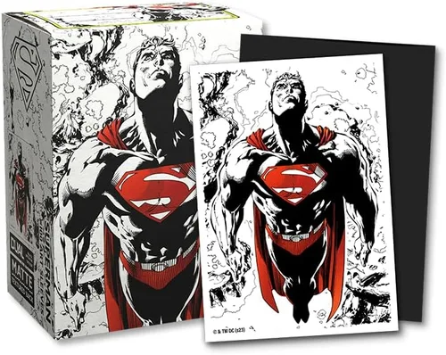 Dragon Shield Art Sleeves | Edición limitada – Superman (rojo/blanco) | 100 CT – Mangas TCG suaves y resistentes | Compatible con Pokemon, One Piece