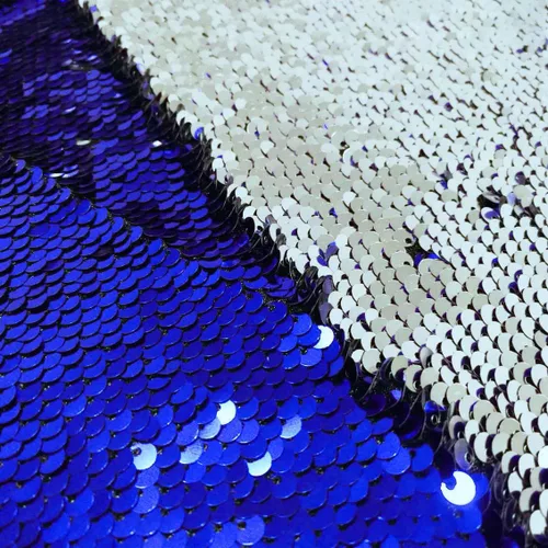Miniatura 43 de DUOBAO Tela de Lentejuelas Reversibles con Efecto Flip - 0.5 Yarda de Lentejuelas de Sirena de Morado a Dorado, Material de Costura Brillante DIY