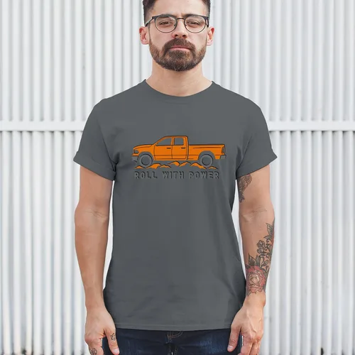 Miniatura 8 de Tee Hunt Camisetas gráficas y camisetas sin mangas para hombre Roll with Power Pickup Truck