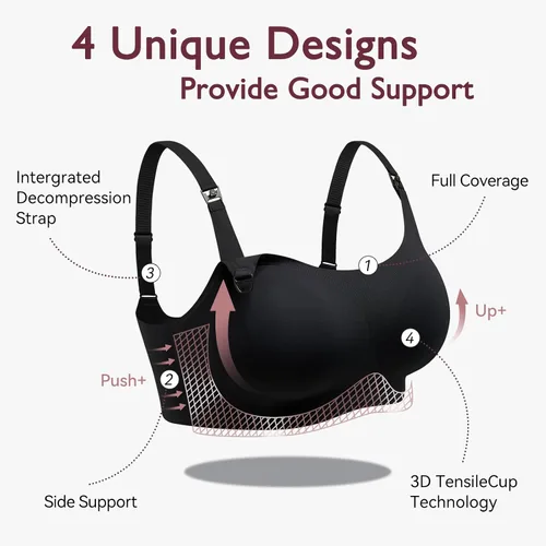 Miniatura 3 de Momcozy Nursing Bras for Breastfeeding, FB039 Comfort Support Seamless Maternity Bra, Pregnancy Sleep Bralette, Full-Coverage