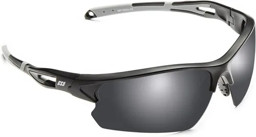 POLARS DESIGN Outdoor Sports Polarized Sunglasses for Men and Women, TR90 Frame, UV Protection, With Case, for Fishing Hiking Alfombrilla negra C8