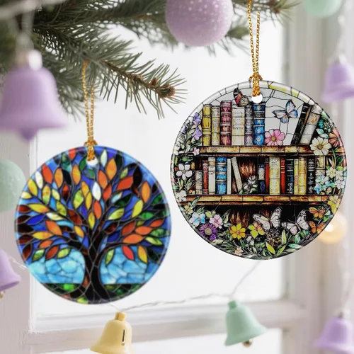 Miniatura 5 de Encantadores Adornos de Navidad Temáticos de Libros: Adornos para Árbol de Navidad y Decoración Festiva – Regalos y Ideas de Regalo Perfectas