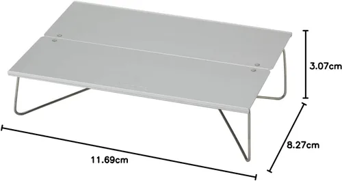 Miniatura 10 de SOTO Field Hopper Mini mesa de campamento de aluminio, mesa plegable compacta y ligera, mesa plegable portátil para uso al aire libre