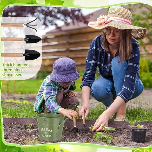 Miniatura 6 de Tarpop Juego de Herramientas de Jardín de Navidad Plant Whisperer Regalos de Jardinería para Mujeres, Kit de Herramientas de Plantación de Vegetales