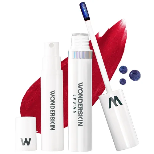Miniatura 25 de Wonderskin Wonder Blading Mancha de Labios Todo el Día Mascarilla Despegable y Kit Revelador - Tinte de Labios Nude Duradero e Impermeable, Kit
