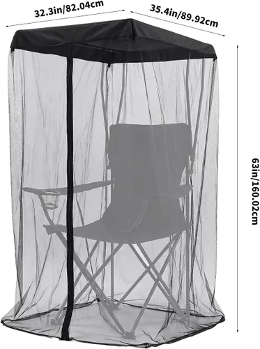 Miniatura 3 de Outdoor Folding Chair Meshes Portables Chair Canopies Breathable Tent for Camping and Fishing