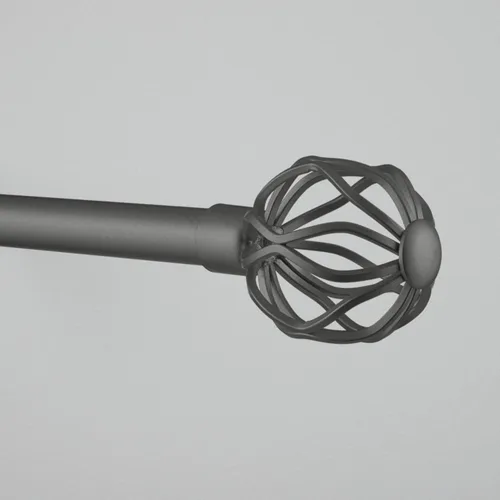 Miniatura 15 de Exclusive Home Ogee - Juego de cortinero de 1 pulgada y remates a juego, bronce mate, ajustable de 36 a 72 pulgadas