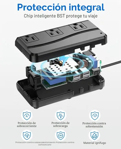 Miniatura 8 de Convertidor Bestek de 200 W Negro