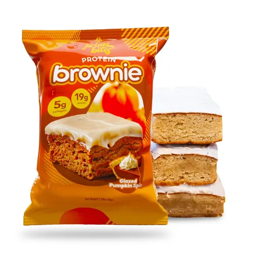Miniatura 15 de Prime Bites Brownie Proteico de Alpha Prime Supplements Alto en Proteína, Golosina Baja en Azúcar Fortificada con Colágeno Delicioso Bocadillo