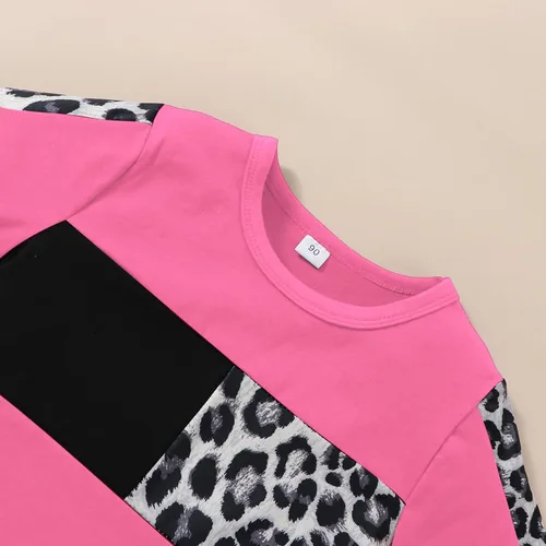 Miniatura 19 de Ropa de verano para niña, camiseta de manga corta para bebé, pantalones cortos, estampado de leopardo, camuflaje, de 18 meses a 6 años