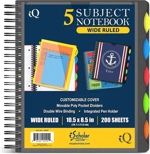 Miniatura 13 de Cuaderno de notas IQ Subject con espiral