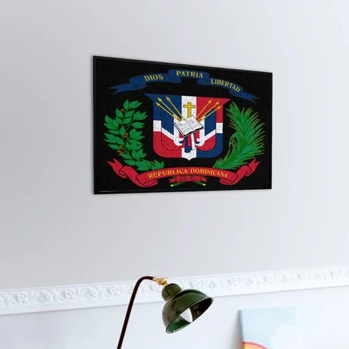 Miniatura 5 de Rompecabezas de madera con logotipo de la bandera de República Dominicana para adultos, 200 piezas en adelante con caja de almacenamiento, 200 piezas