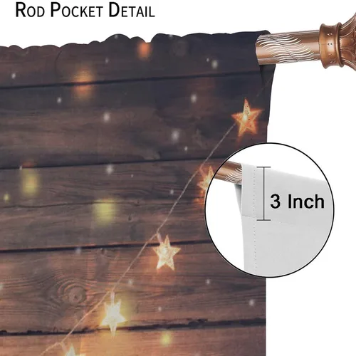 Miniatura 6 de Cortinas de Navidad de gnomo, bolas de árbol de Navidad, luces, regalos, decoración de tablones para sala de estar, dormitorio, bolsillo para barra