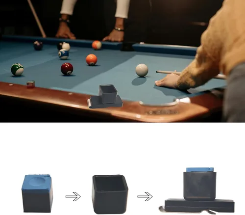 Miniatura 5 de LAKE OF FIRE Soporte para Tiza de Billar, Soporte para Tiza de Taco de Billar con Clip Magnético para Cinturón, Accesorios para Billar y Snooker