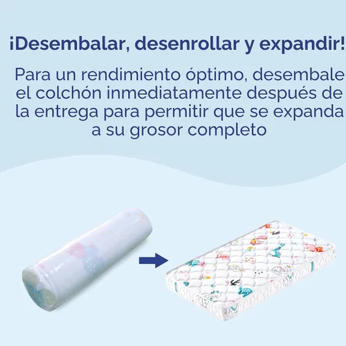 Miniatura 8 de Letmxiu Colchón para cuna de 5 pulgadas y colchón para niños pequeños, de doble cara y firme, hipoalergénico, se adapta a cuna estándar y cama