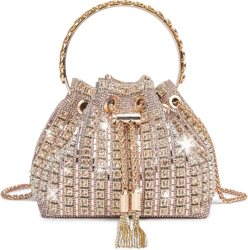 Miniatura 12 de Bolso de noche con diamantes brillantes para mujer, bolso de mano con diamantes de imitación para fiesta, baile de graduación, cóctel
