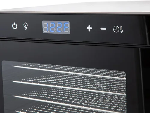 Miniatura 9 de Deshidratadores de alimentos para encimera, máquina secadora de acero inoxidable con temporizador digital ajustable de 24 horas, control