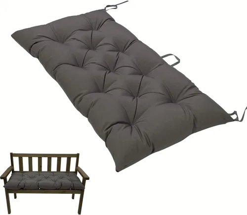 Miniatura 12 de SEAHOME Cojín de Banco para Interiores/Exteriores, Cojín de Asiento de Columpio Impermeable, Cojín de Silla para Exteriores, para Tumbona Muebles