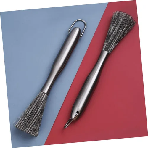 Miniatura 5 de Cepillo de limpieza de platos de acero inoxidable resistente para ollas y sartenes, cepillo de limpieza de cocina para lavavajillas, parrilla