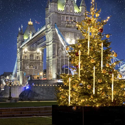 Miniatura 7 de LJLNION Luces de Lluvia de Meteoros, Luces de Navidad de Carámbanos para Exteriores de 12 Pulgadas, 8 Tubos 288 LED Luces de Carámbano Luz de Nieve