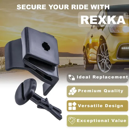 Miniatura 4 de Rexka Juego de 5 clips y pasadores para guardabarros delantero y parachoques para Toyota Lexus 53879-58010 47749-58010 Avalon Camry Corolla 5 juegos.
