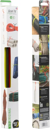 Miniatura 8 de Nite Ize Original Gear Tie, Reusable Rubber Twist Tie Los colores pueden variar