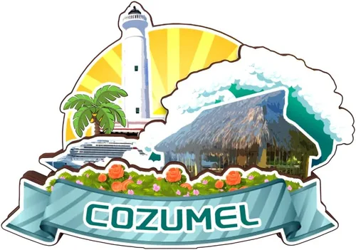 Miniatura 12 de Isla Mujeres Mexico - Imán de madera para nevera, colección 3D, madera 3D, hecho a mano, recuerdos de la ciudad, imán para nevera, decoración