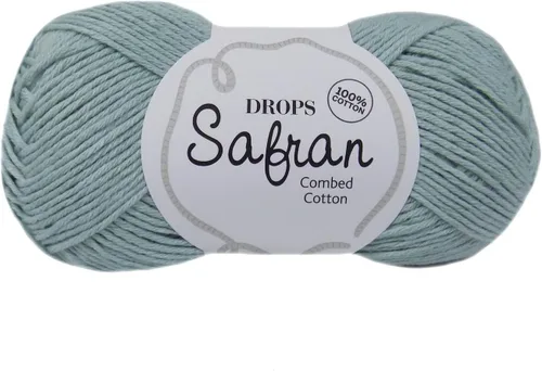 Miniatura 5 de Drops Safran - Hilo de algodón egipcio 100% para tejer y hacer ganchillo, peso deportivo, 2, fino, 5 capas, 1.8 onzas, 175 yardas (01 rosa desierto)
