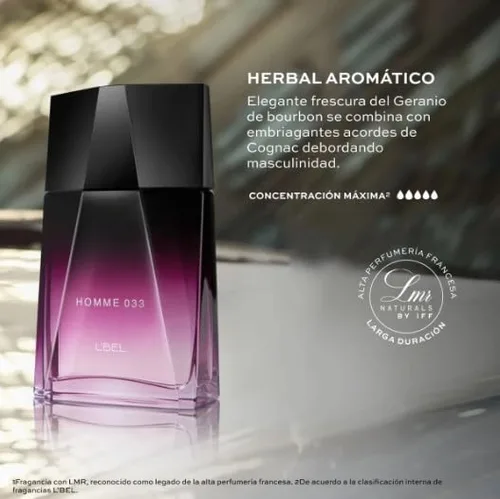 Miniatura 2 de L'Bel HOMME 033 Eau de Toilette Atomiseur para hombre de L'BEL PARIS 3.4 oz (3.4 onzas)