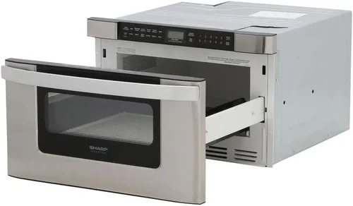 Miniatura 3 de SHARP KB6524PSY Horno de Microondas con Cajón, 24 pulgadas, 1.2 pies cúbicos, 950 vatios, Panel de Control Táctil Angulado, Acero Inoxidable