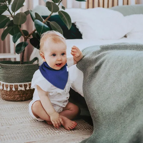 Miniatura 7 de Baberos tipo bandana para bebés para niños y niñas, súper suaves, unisex, paquete de 12 baberos de algodón orgánico absorbentes para dentición