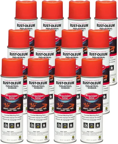 Miniatura 24 de Rust-Oleum 203023 Industrial Choice - Pintura en aerosol para marcado a base de disolvente invertido, 17 onzas, verde fluorescente