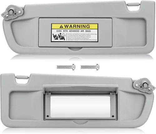 Miniatura 10 de Visera solar para Honda Civic EX LX Sedan SI Coupe 2006-2011, lado derecho del pasajero, repuesto gris 83230-SNA-A01ZA