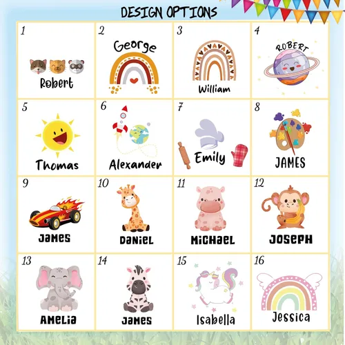 Miniatura 4 de Delantal con nombre personalizado para niños con sombrero de chef, delantal impermeable para cocinar, hornear, arte, pintura, regalo de cumpleaños