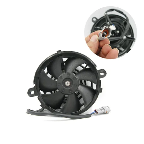 OTOM - Ventilador de refrigeración universal para motocicleta, enfriador de aceite, enfriador de agua, ventilador eléctrico de 4 pulgadas y 5