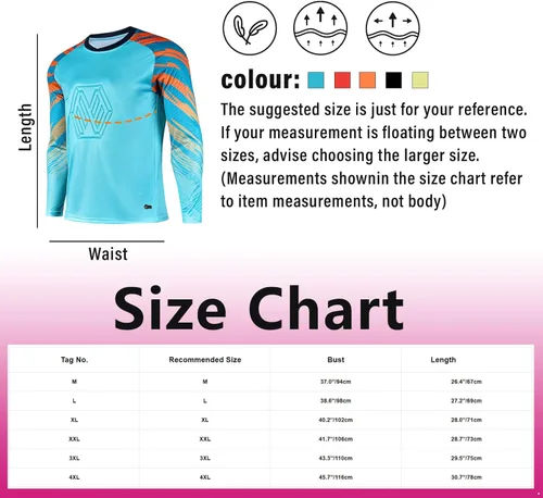 Miniatura 4 de Aiihoo Camiseta de portero para hombre, camiseta de portero acolchada en el pecho, camiseta de fútbol de fútbol, camiseta de manga larga, traje