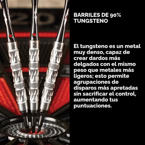 Miniatura 2 de Viper Juego de dardos de punta suave de tungsteno al 90% Diamond con estuche