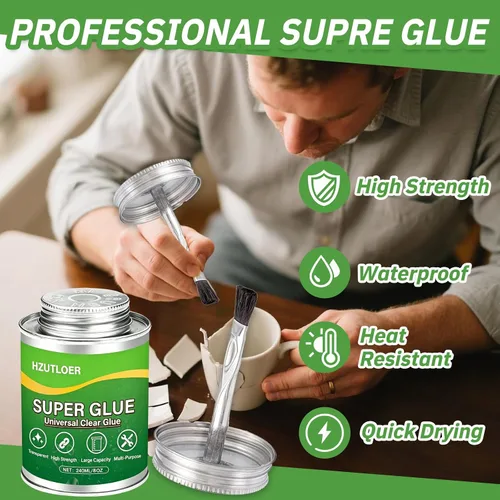 Miniatura 2 de Super Glue,Clear Glue with Brush,All Purpose Strong Adhesive,Instant Superglue Multi-Purpose Glue for