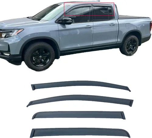 Miniatura 17 de Viseras adhesivas para ventana, protectores de lluvia compatibles con Honda Civic Hatchback 2022-2025, visera de ventilación lateral, deflector